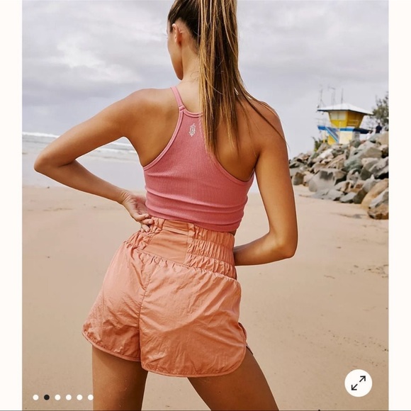 The Way Home Shorts Movement free people Yoga Running brushed apricot sz medium - Picture 3 of 13